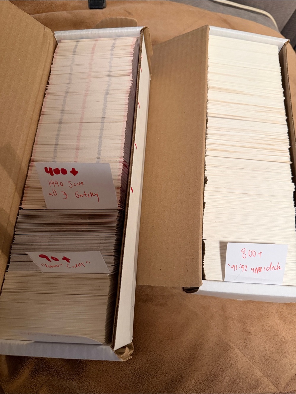 (2) Full Mix Lot 90s Hockey Cards Featuring Wayne Gretzky